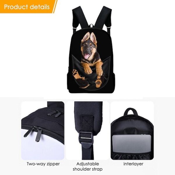 Alternative view of Unisex Dog Oxford Backpack