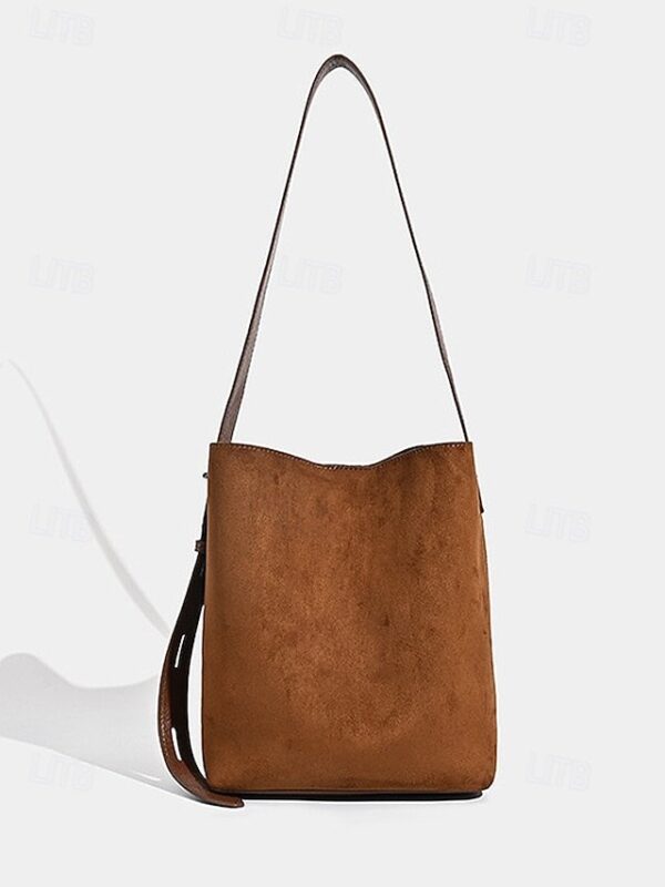 Women’s Suede-Like Faux Leather Tote with Leopard Print (Pack of 70)