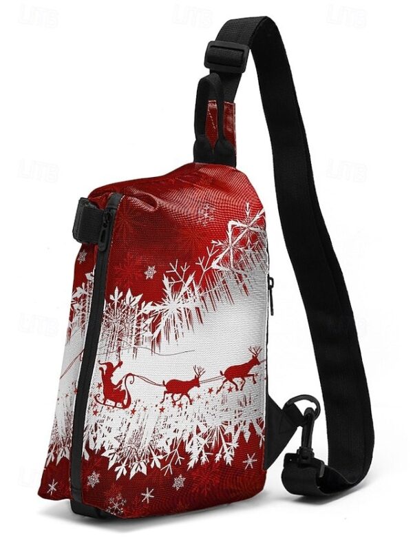 Men’s Christmas Sling Bag with Zipper