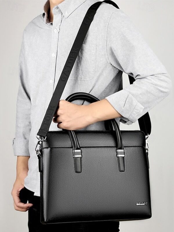 Alternative view of Men’s Faux Leather Business Briefcase