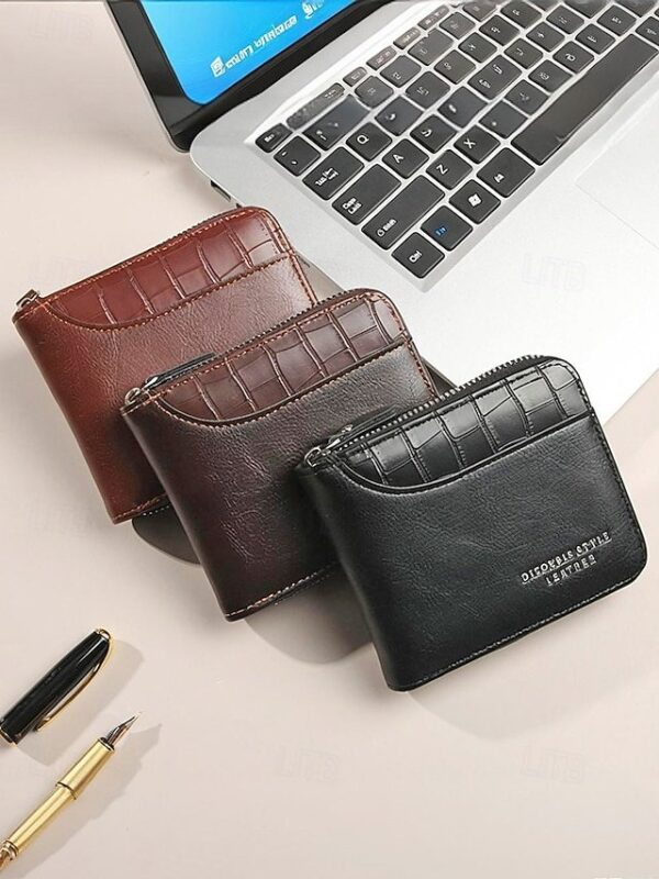 Alternative view of Men’s Faux Leather Zip Wallet