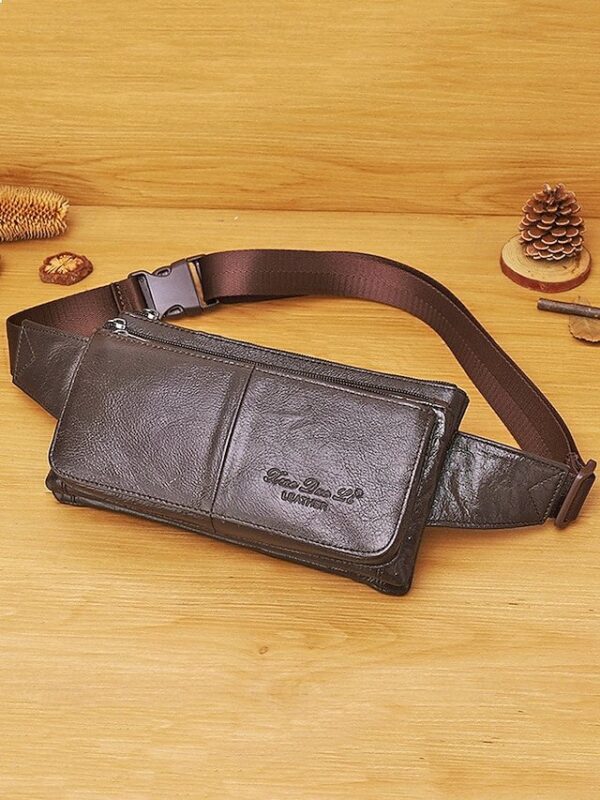 Alternative view of Men’s Genuine Leather Waist Bag & Crossbody Sling