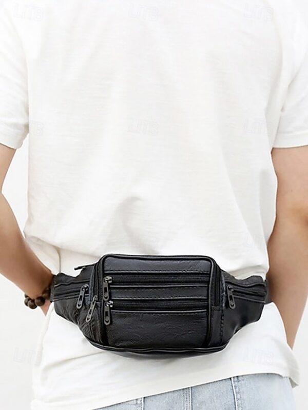 Alternative view of Men’s Genuine Leather Waist Bag