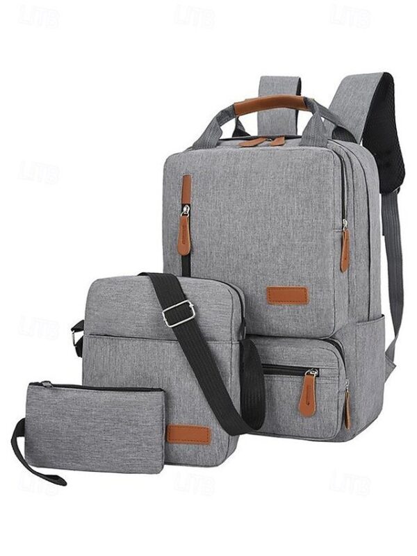 Men’s Large Capacity Multi-Pocket Backpack Set