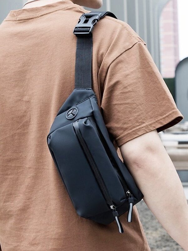 Alternative view of Men’s Nylon Crossbody Bag with Zipper