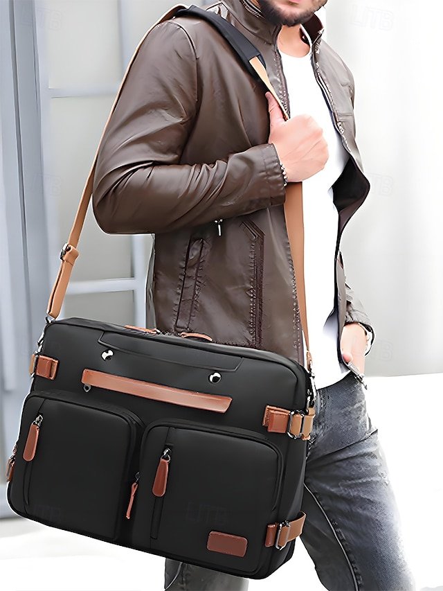 Men’s Waterproof Multi-Function Laptop Backpack - Image 4
