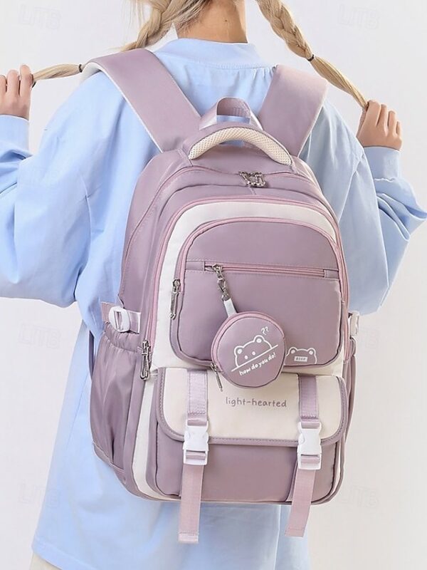 Alternative view of Unisex Nylon Backpack with Zipper