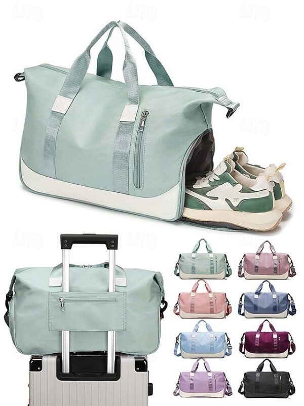 Unisex Multicolor Nylon Travel Duffel Bag