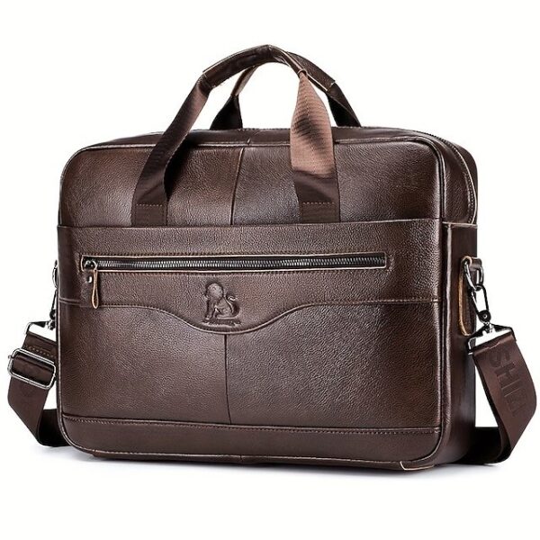 Alternative view of Premium Brown Leather Briefcase