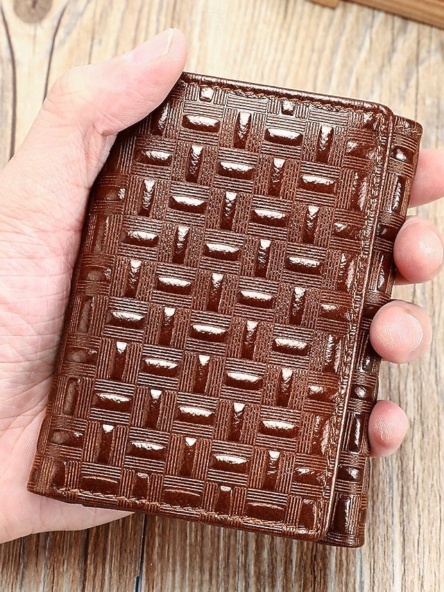 Men’s Leather Wallet with Embossed