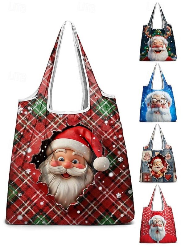 Women’s Christmas Foldable Shopping Bag