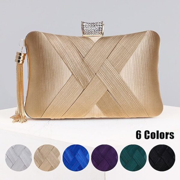 Women’s Silk Clutch with Chain