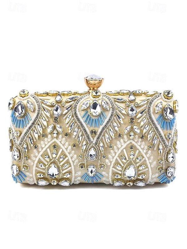 Women’s Silk Clutch with Rhinestone