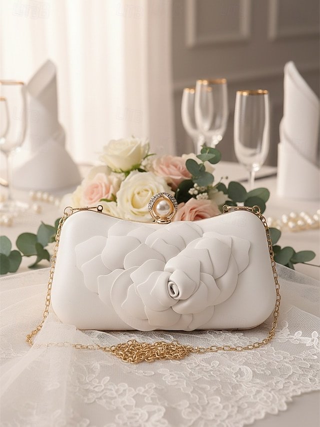 Women’s Faux Leather Wallet with Flower