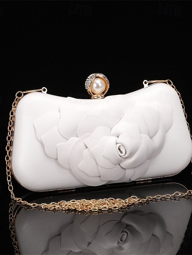 Women’s Faux Leather Wallet with Flower - Image 4
