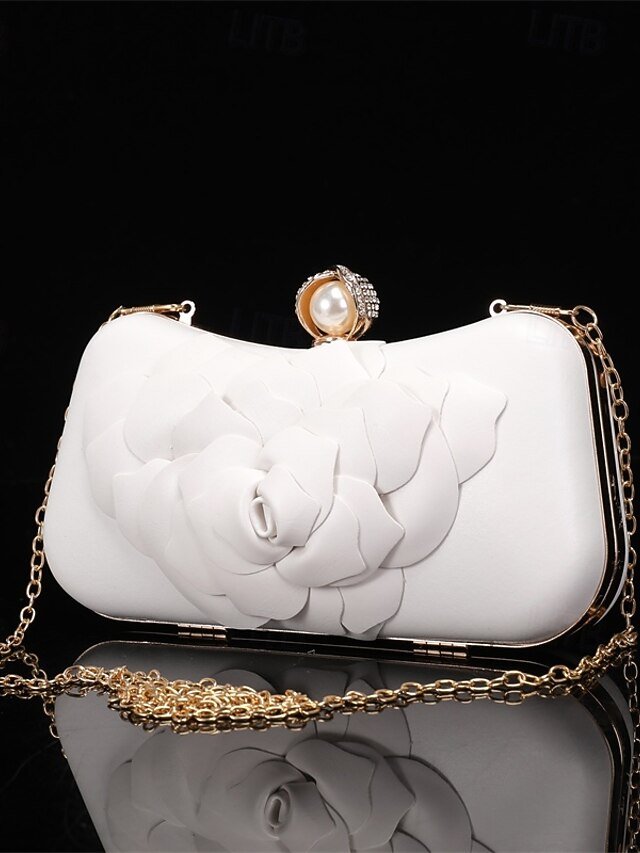 Women’s Faux Leather Wallet with Flower - Image 5