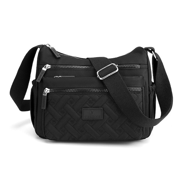 Women’s Multi-Pocket Nylon Crossbody Bag - Image 6