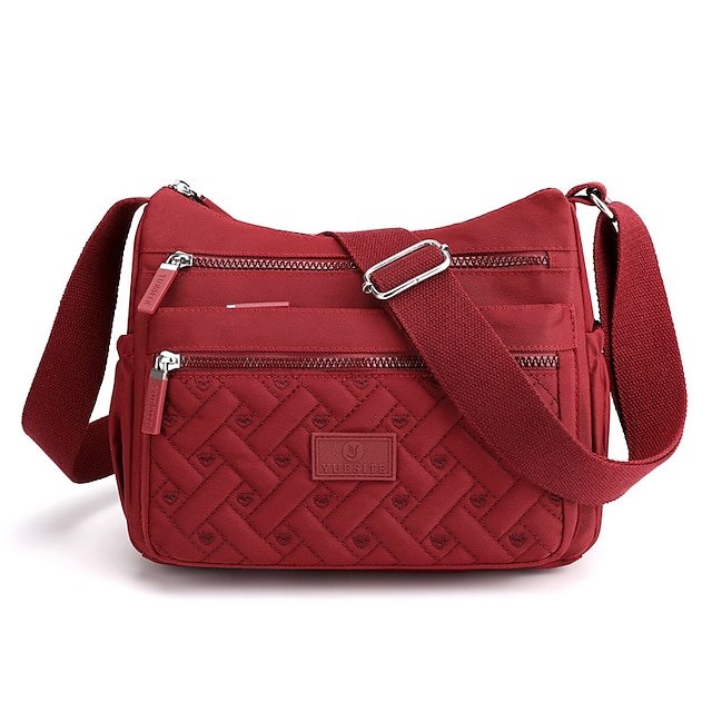 Women’s Multi-Pocket Nylon Crossbody Bag - Image 8