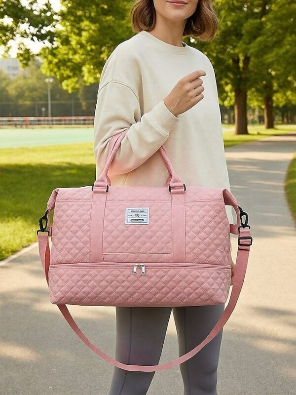 Alternative view of Women’s Quilted Nylon Duffel Bag Set