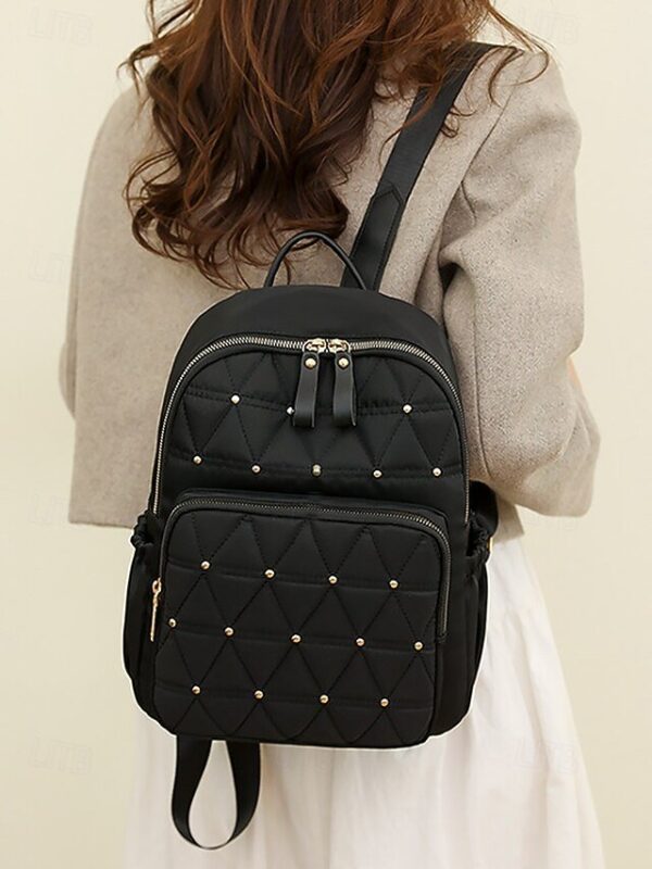 Alternative view of Women’s Quilted Waterproof Nylon Backpack