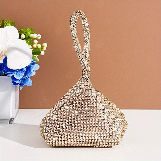 Women’s Rhinestone Wristlet Evening Bag