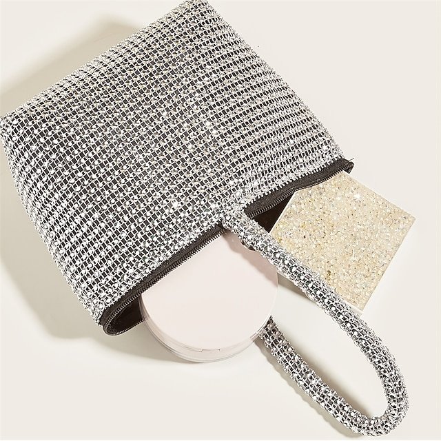 Women’s Rhinestone Wristlet Evening Bag - Image 6