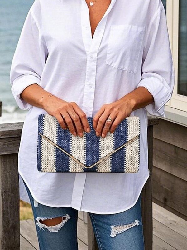 Alternative view of Women’s Striped Woven Envelope Clutch