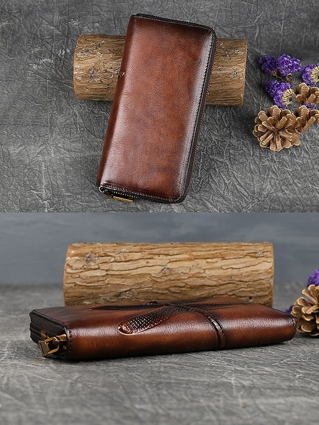 Women’s Large-Capacity Leather Wallet - Image 4