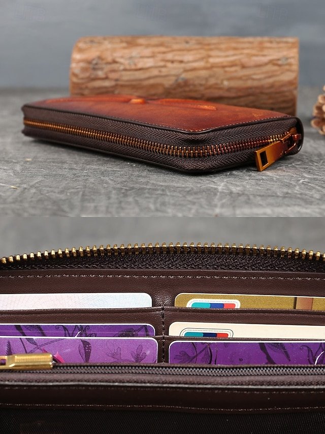 Women’s Large-Capacity Leather Wallet - Image 5