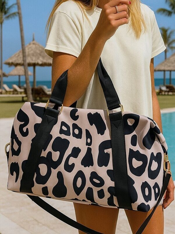 Alternative view of Women’s Waterproof Leopard Print Travel Duffel Bag